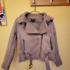 Haute monde faux suede jacket